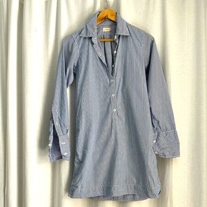 Nili Lotan pinstripe mini shirtdress Size XS